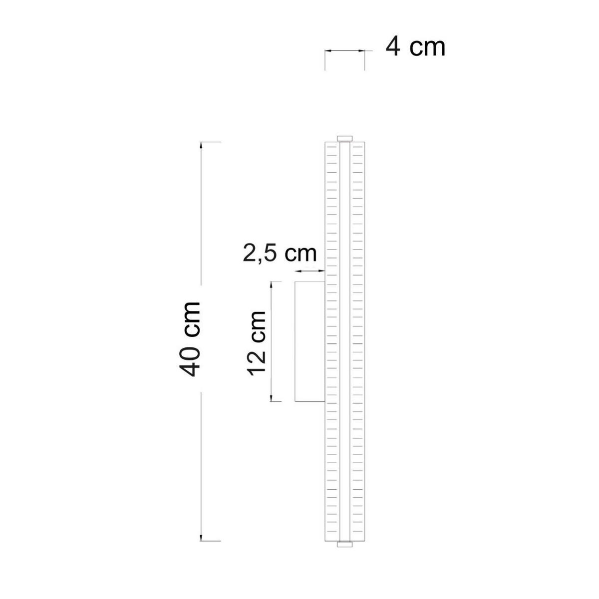 WANDLEUCHTE Adriano, Messing und Weiß, 40cm - Weiß, Metall (4/40/6.5cm) - KOSILUM
