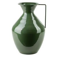 VASE Roger Grün 15,7x25xh37 cm Metall - Grün, Metall (37cm) - Mondex