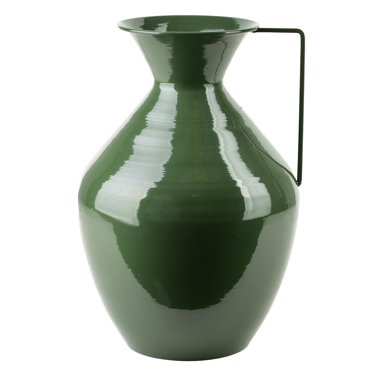 VASE Roger Grün 15,7x25xh37 cm Metall - Grün, Metall (37cm) - Mondex