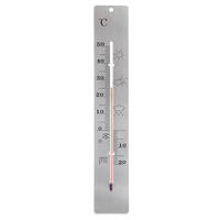 UNIVERSAL-THERMOMETER, Edelstahl, silber, 28 cm - Silberfarben, Metall - Orion 
