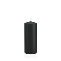 STUMPENKERZEN Schwarz Ø 58 x 120 mm, 16 Stück - Schwarz, Paraffin (6/12cm) - Wiedemann Kerzen