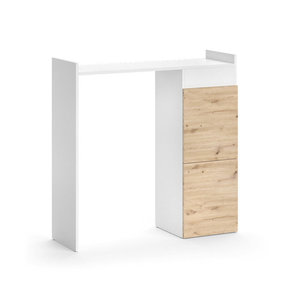 WASCHMASCHINENSCHRANK Alf Weiß 99 x 98 cm mit 2 Schubladen - Weiß, Holzwerkstoff (99/98/33.8cm) - Vicco