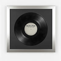 SCHALLPLATTEN RAHMEN 40/40 für die Vinyl - Platinfarben, Holz (40/40cm) - K-Möbel