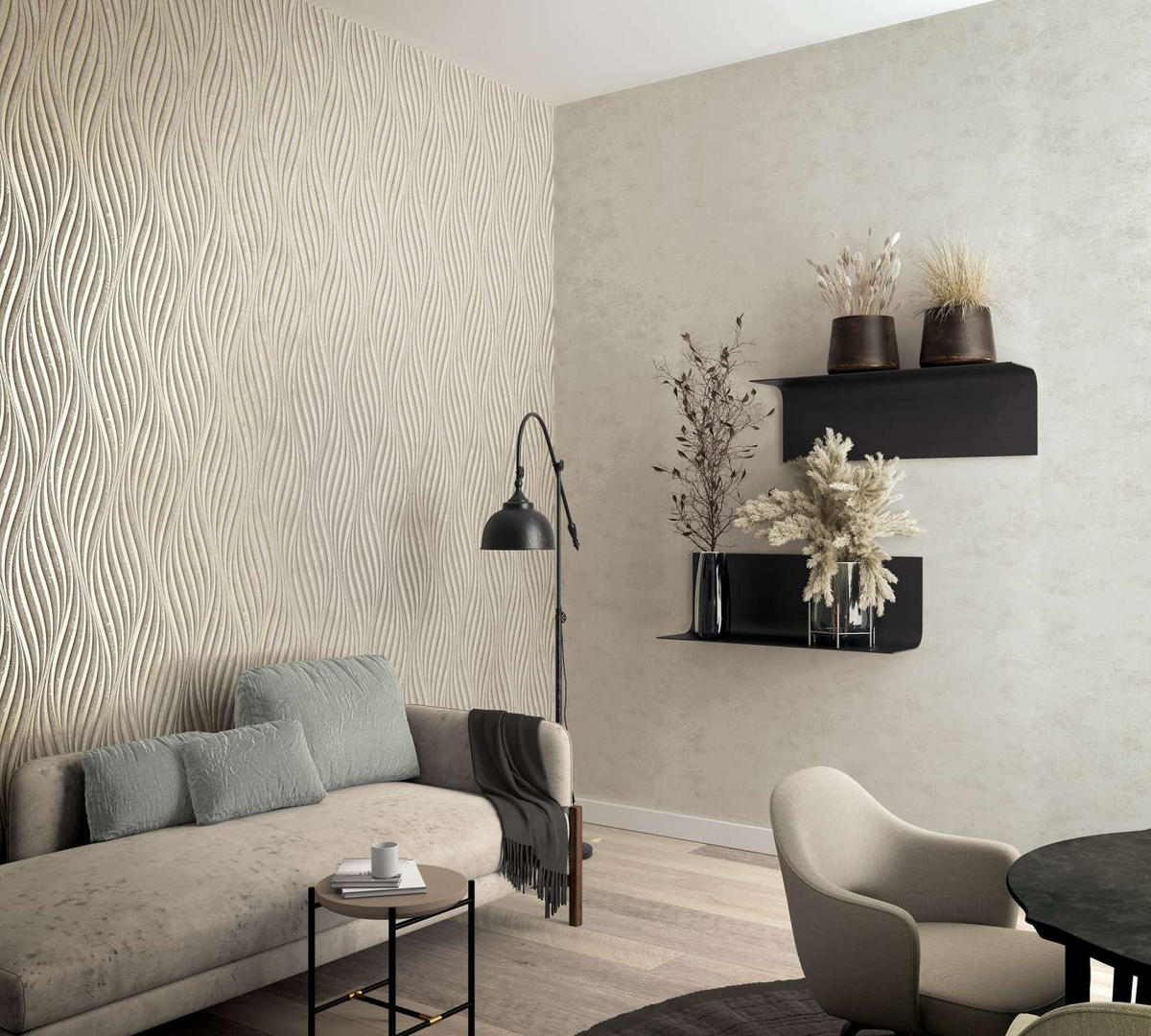 VLIESTAPETE Uni Tapete beige - Beige, Papier (53/1005cm) - marburg