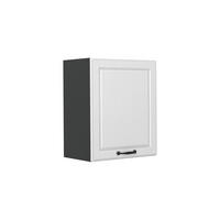 HÄNGESCHRANK R-Line, Weiß Landhaus/Anthrazit, 50 cm - Anthrazit/Weiß, Holzwerkstoff (50/60/31cm) - Vicco