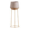 BLUMENTOPF Slownes - Hellbraun, Metall (25/70cm) - home&you