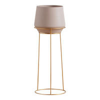 BLUMENTOPF Slownes - Hellbraun, Metall (25/70cm) - home&you