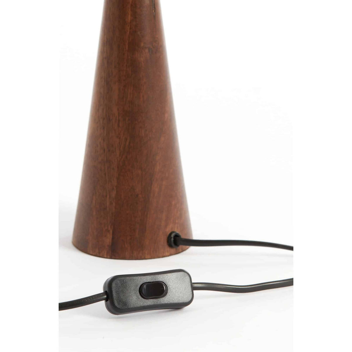 LAMPENFUSS Festina Braun Ø9/33 cm - Rot, Holz (9/9/33cm) - Light & Living