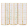 PARAVENT 264/179 cm Natur Holz Shoji Bambus - Naturfarben, Holz (220/175/2cm) - Homestyle4u