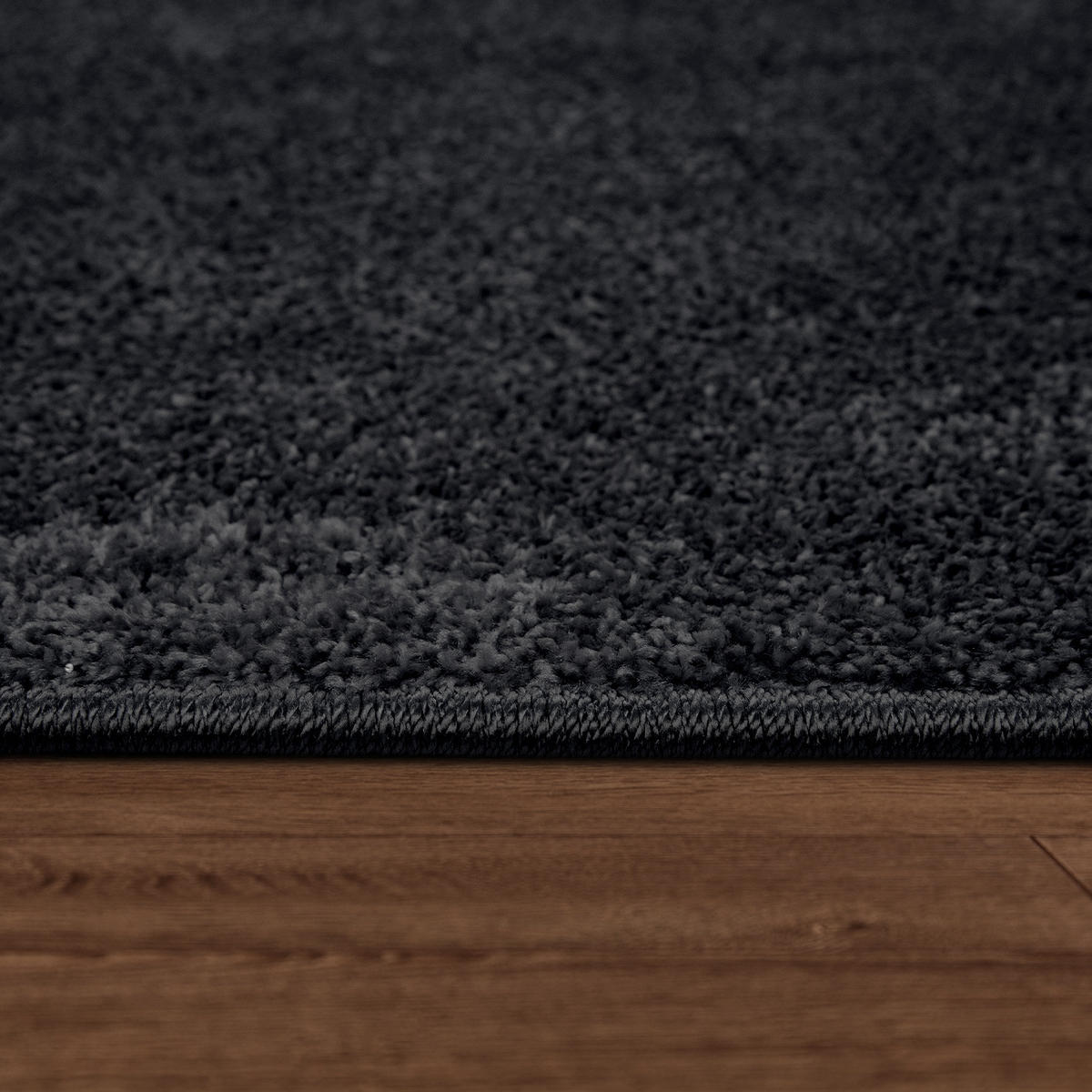 FLACHWEBETEPPICH Grau Schwarz 240 x 340 cm - Schwarz, Kunststoff (240/340cm) - TT Home