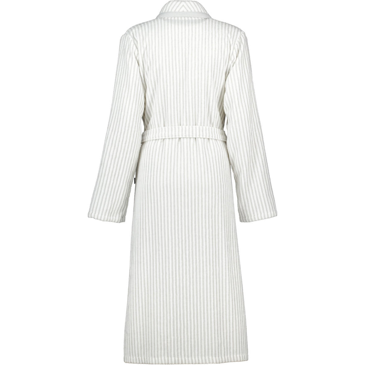 BADEMANTEL DAMEN SCHALKRAGEN 3423 WEISS-SILBER - 76 - Weiß, Textil (XLnull) - Cawoe