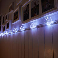 LED-LICHTERKETTE - 200 LEDs im Feuerwerklook für stimmungsvolle Innenbeleuchtung, 180cm lang mit 5m Zuleitung - Weiß, Kunststoff (500cm) - Northpoint