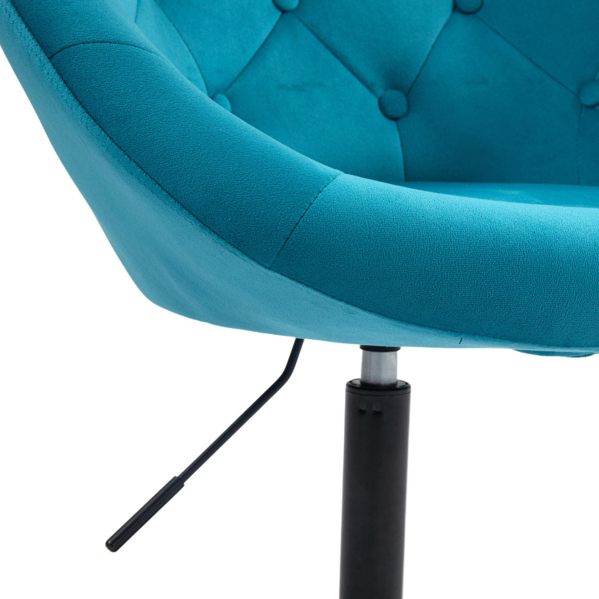 COCKTAILSESSEL HAVANNA Samt Petrol - Petrol/Schwarz, Textil (62/88/58cm) - SVITA