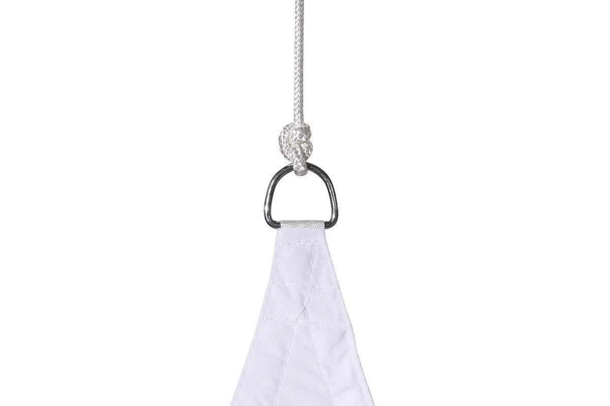 SONNENSEGEL dreieckig 5/5/5 m weiß - Weiß, Textil (500/500cm)