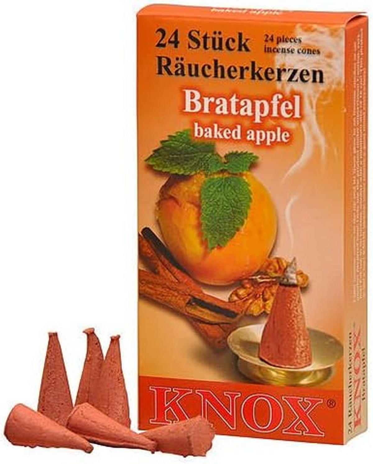 RÄUCHERKERZEN Bratapfel 24er Packung - Multicolor, Holz (6.5/2.3/12.5cm)