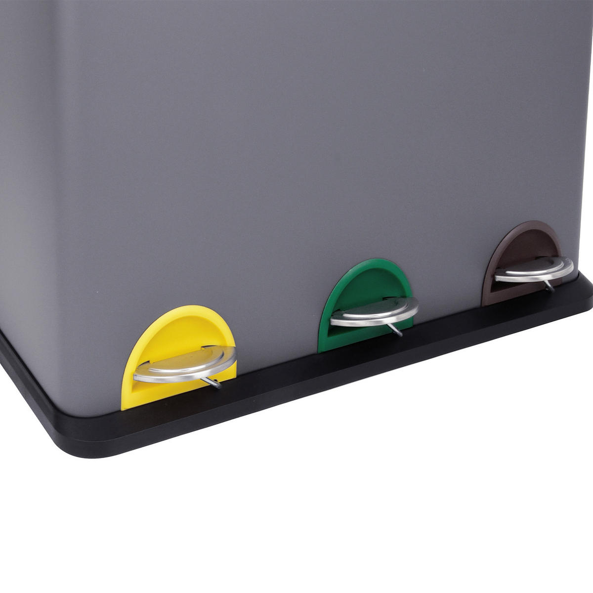 MÜLLEIMER TC3X20 - Grau, Metall (60/60/33cm) - SVITA