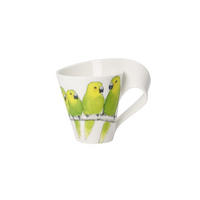 BECHER MIT HENKEL NewWave Caffè weiß-grün 300 ml - Weiß/Grün, Keramik (0.3L) - Villeroy & Boch