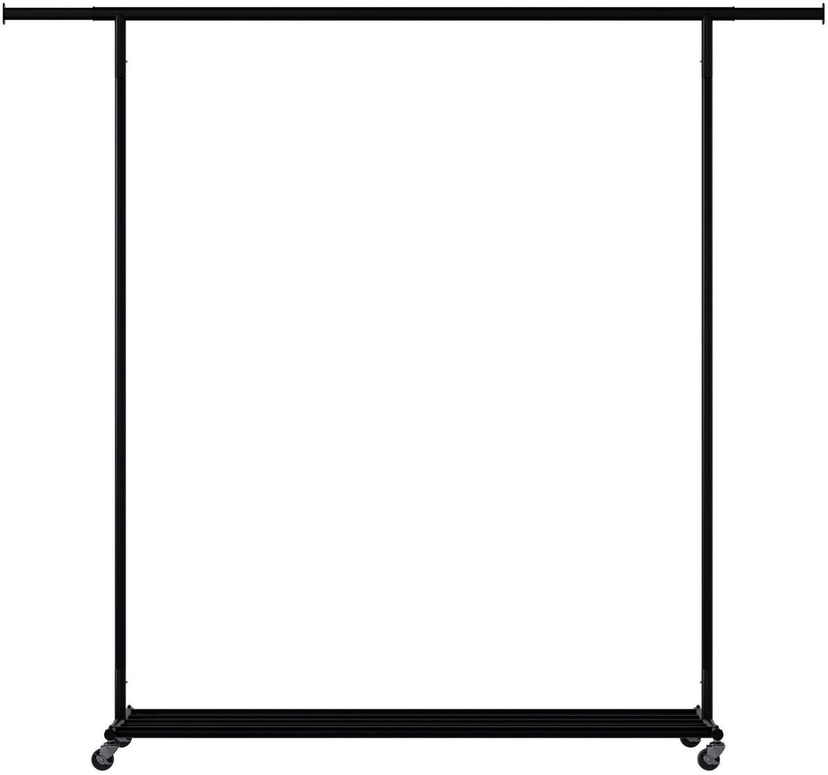 KLEIDERSTÄNDER Otto 142x45x165cm Metall Schwarz Kleiderstange - Schwarz, Metall (142/165/45cm) - DELUKE