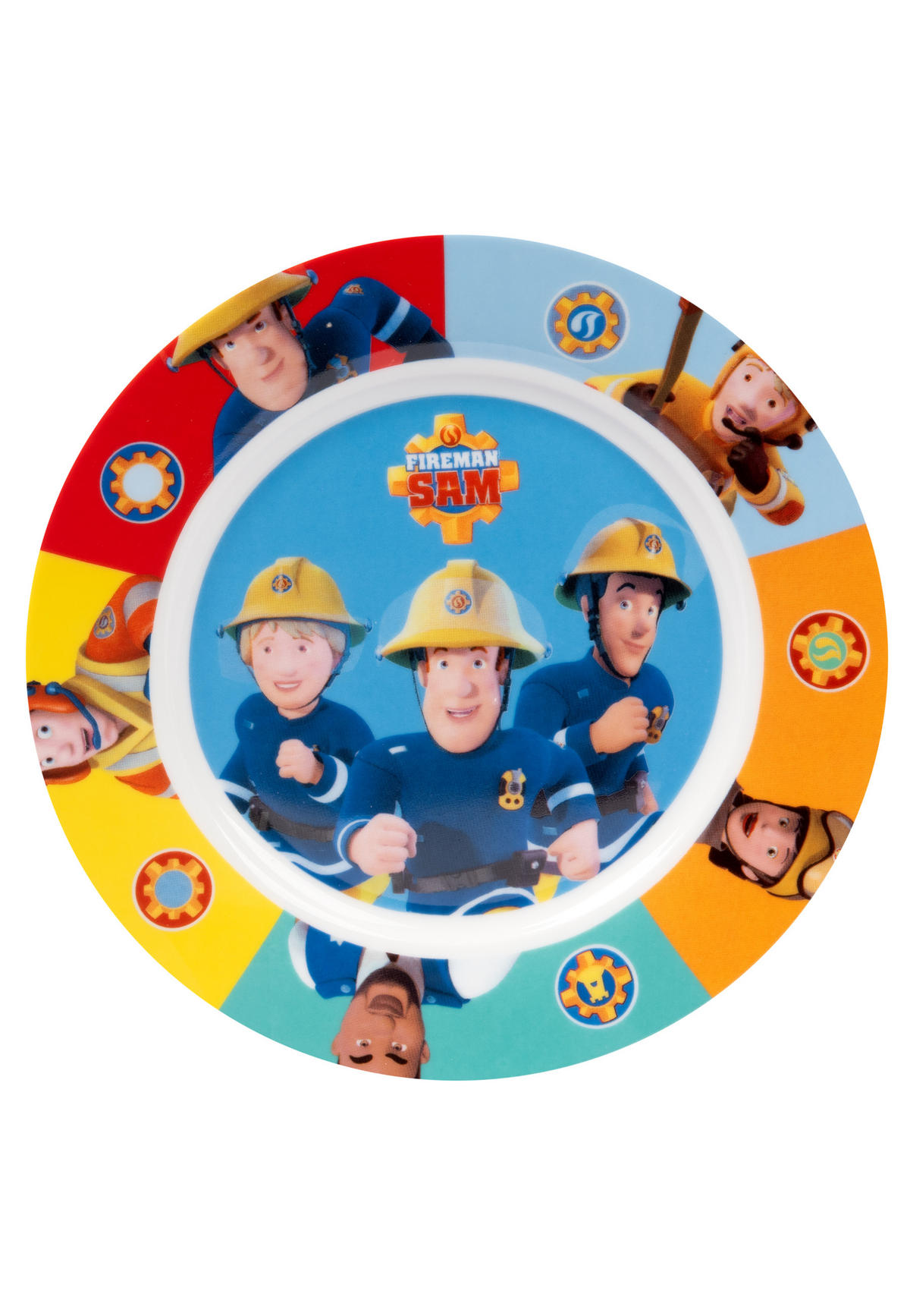 FRÜHSTÜCKSSET Feuerwehrmann Sam Mehrfarbig 3-teilig - Multicolor, Keramik (23.8/11.2/23.3cm) - Chiemsee