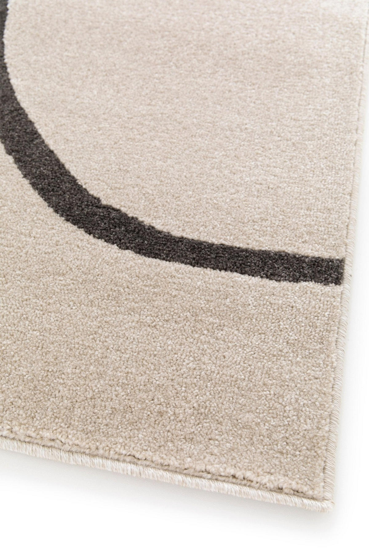 WEICHER und grafischer Teppich beige - Beige, Textil (160/230cm) - AFK Living