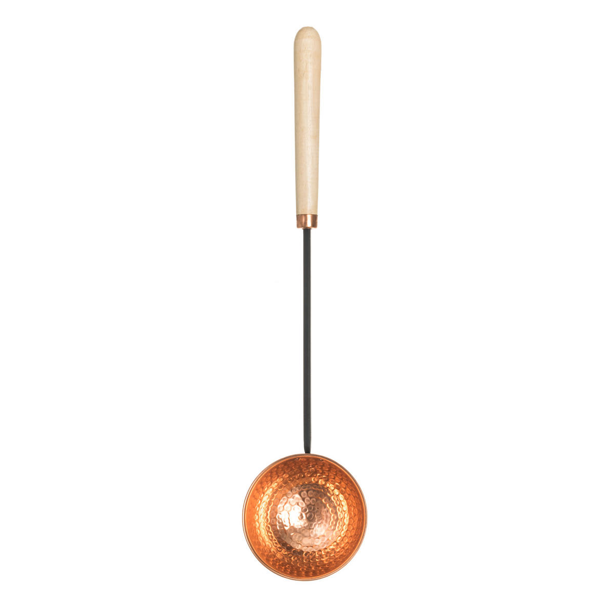 SCHÖPFKELLE Kupfer mit Mangoholzgriff Sauna - Orange, Metall (11/49/5cm)