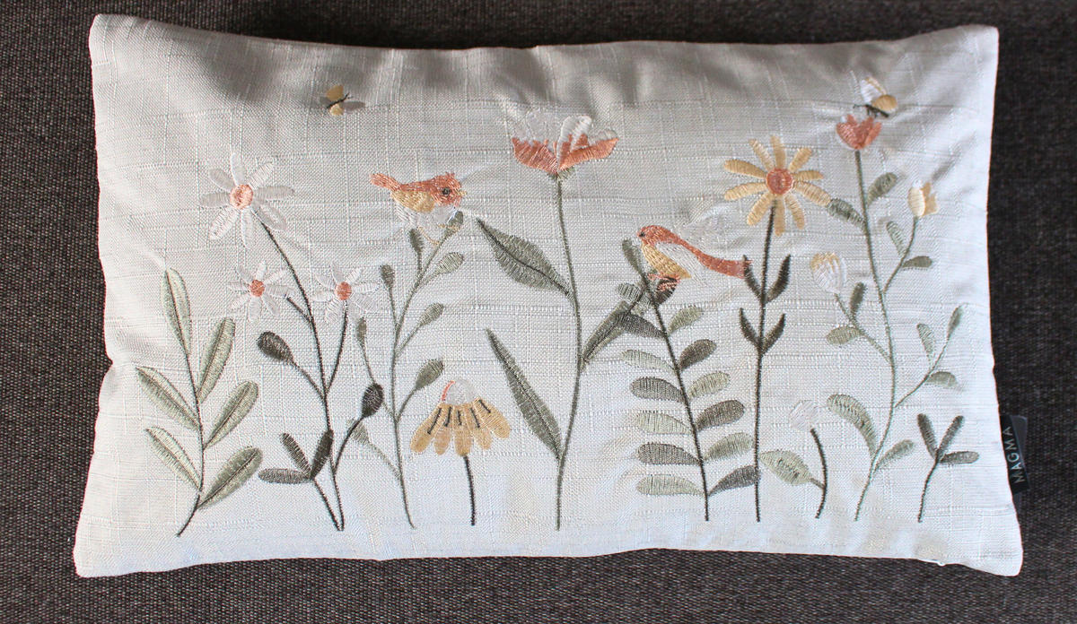 KISSENHÜLLE LOTTA - Pastellgrün, Textil (30/50cm) - Magma Heimtexx