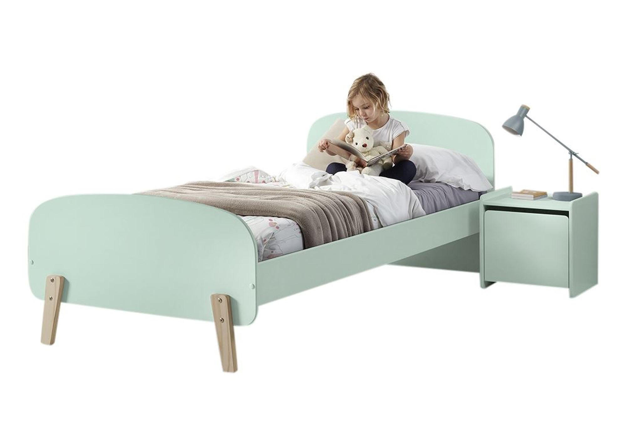 KINDERZIMMER Set Karilynn 1 Massivholz+MDF rosa - Grün, Holz (210/73/110cm) - 58aufmkessel