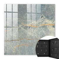 SCHLÜSSELBOX Schwarz 30x30 cm- Türöffnung nach rechts - Marmorstruktur - Grau, Metall (30/30/5cm) - TULUP