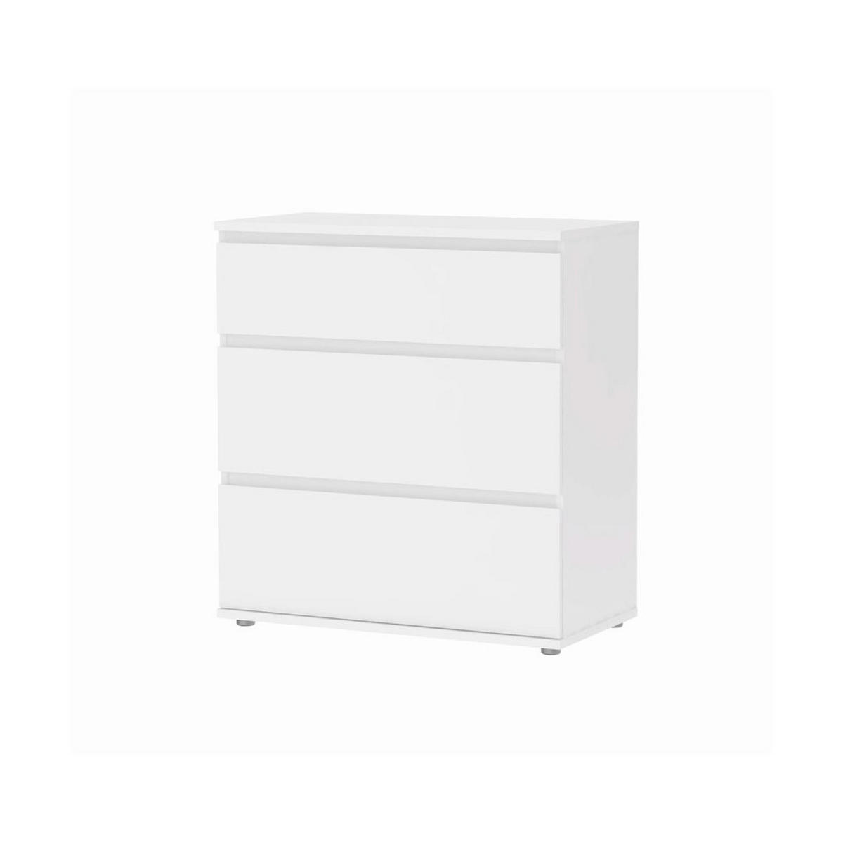 KOMMODE Weiß - Weiß, Holzwerkstoff (77/84/40cm) - ebuy24