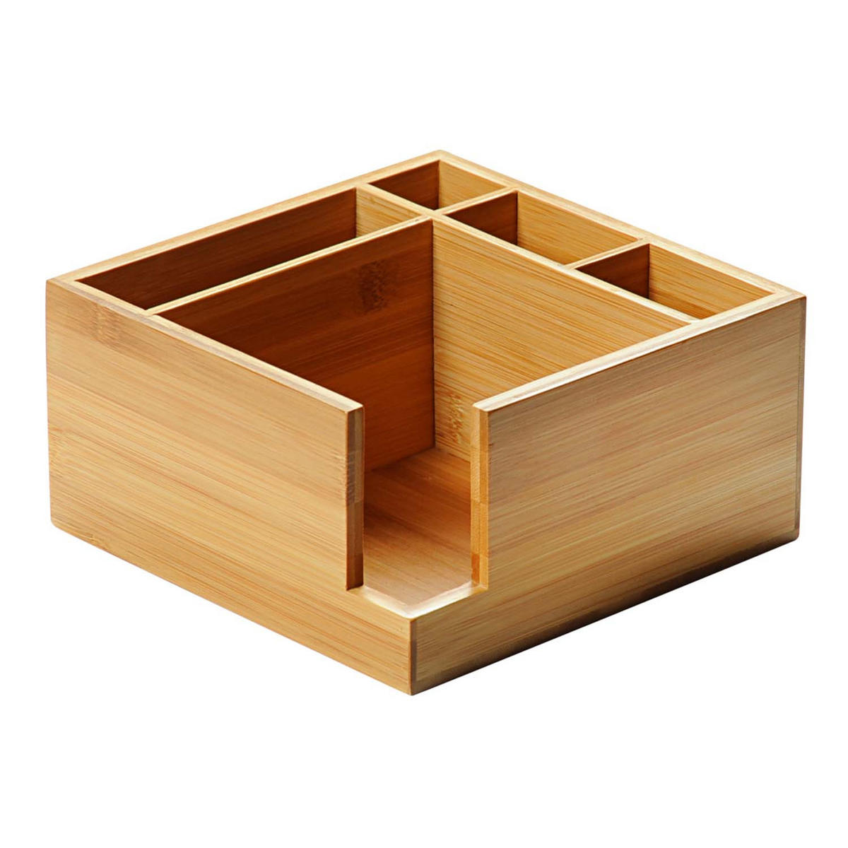 BESTECKBOX, 6 Stück - Bambus, 18 x 18cm - Naturfarben, Holz (18/9/18cm) - Kesper