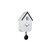 WANDUHR Dupla Color Cuckoo Weiß 21.5/21.5/41.5 cm - Weiß, Kunststoff (21.5/41.5/21.5cm) - Karlsson