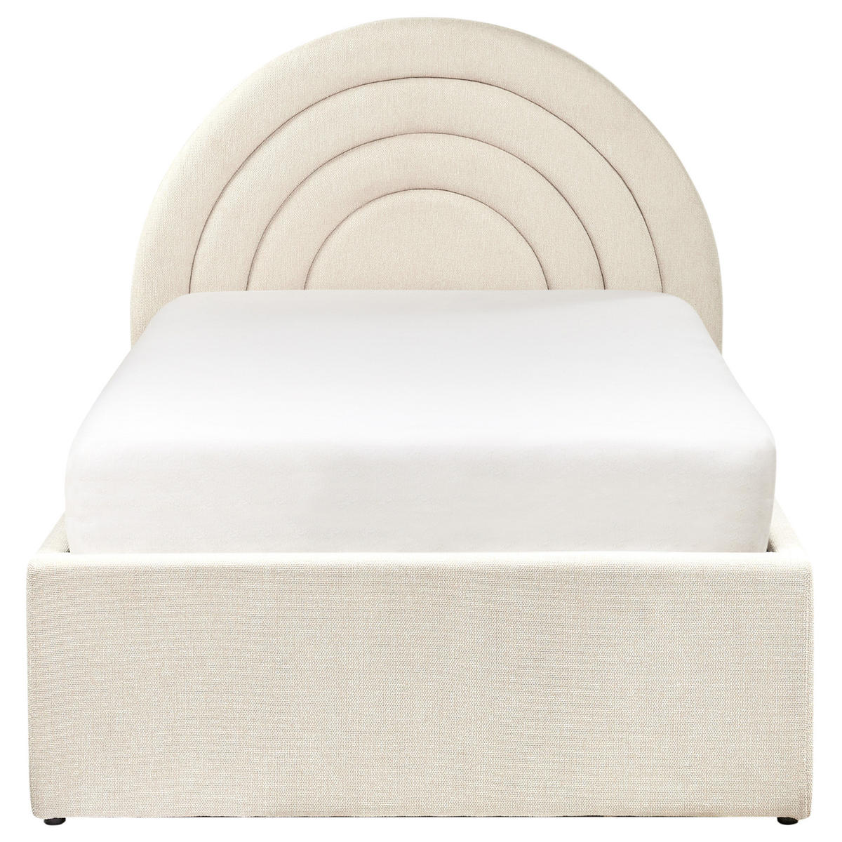 KINDERBETT mit Stauraum 90x200 cm Beige Anet - Beige, Textil (90/200cm) - Beliani