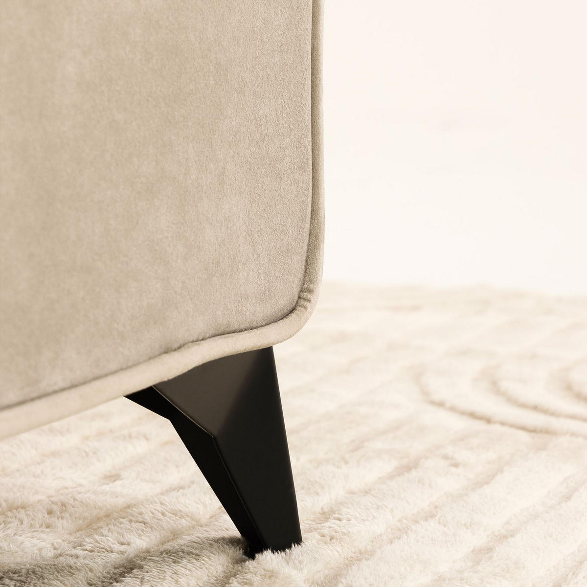 POLSTERBETT LAVORO 140X200 CM - Beige, Textil (140/200cm) - IDIMEX