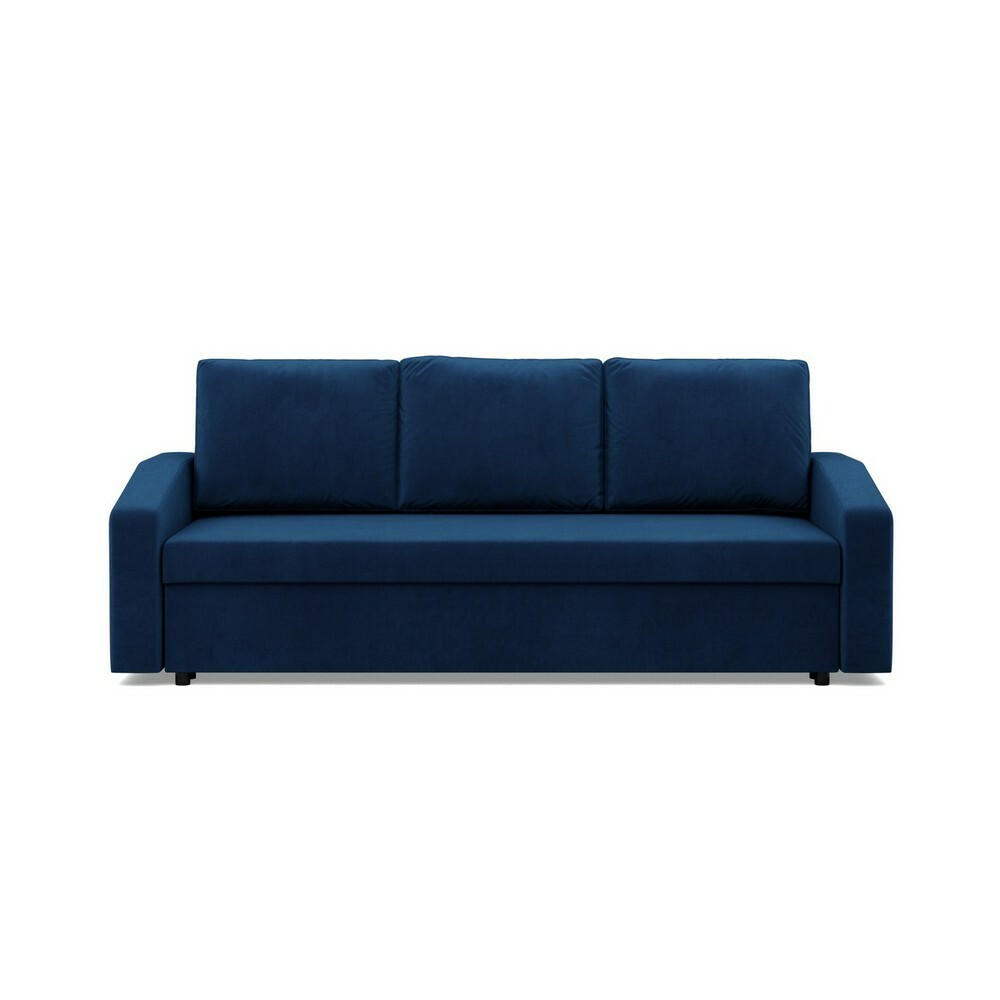SOFA Neo mit abgeschrägter Armlehnen dunkelblau - Dunkelblau, Textil (220/92/92cm) - SIMKAM Furniture