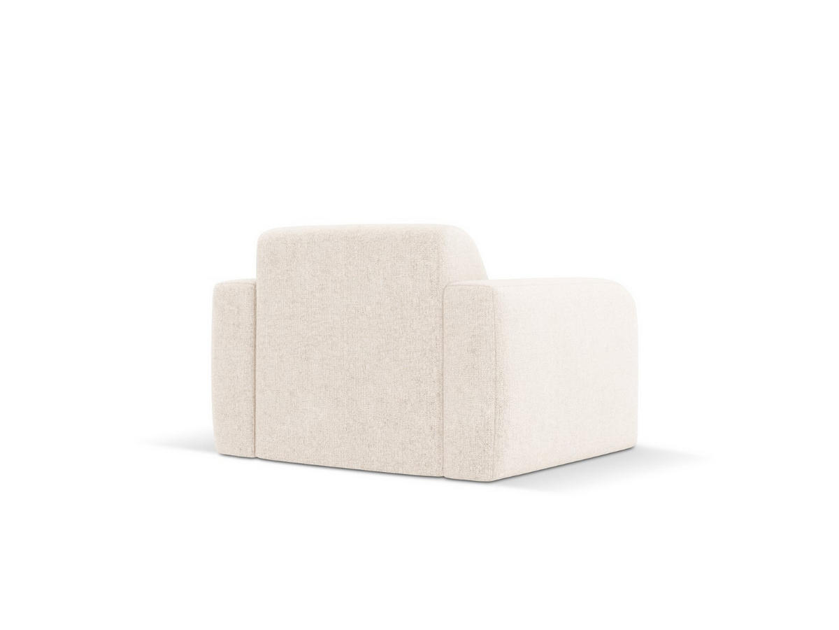 SESSEL Molino aus Chenille-Stoff leichtes beige - Creme, Textil (95/72/105cm) - Micadoni