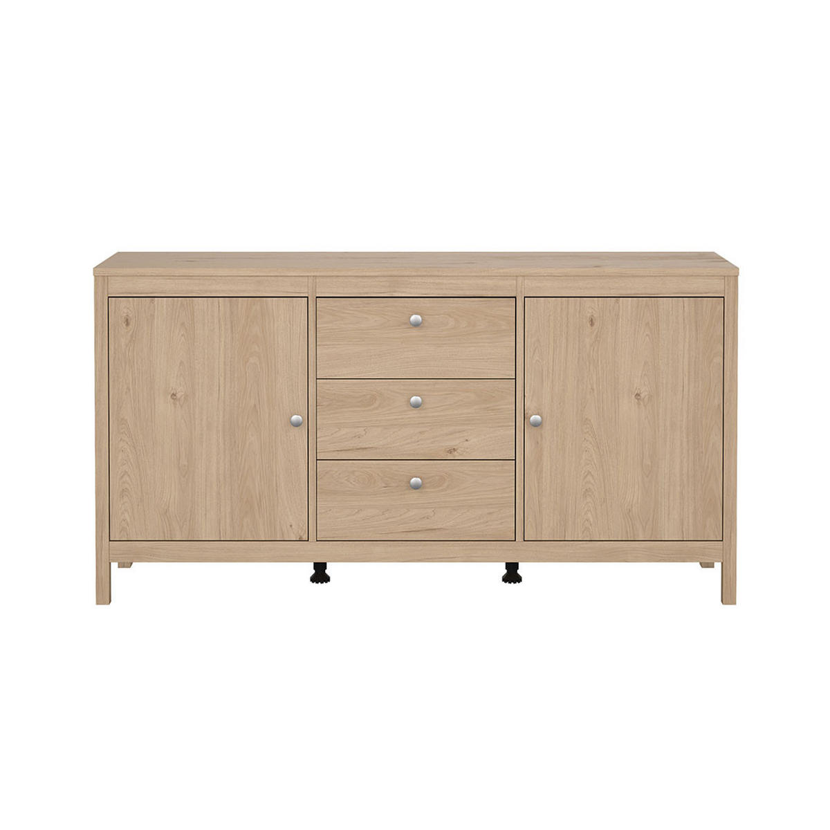 SIDEBOARD, Madrid, Eiche, Holzwerkstoff, 152 x 39 x 80 cm - Eichefarben, Holzwerkstoff (152/80/39cm) - ebuy24