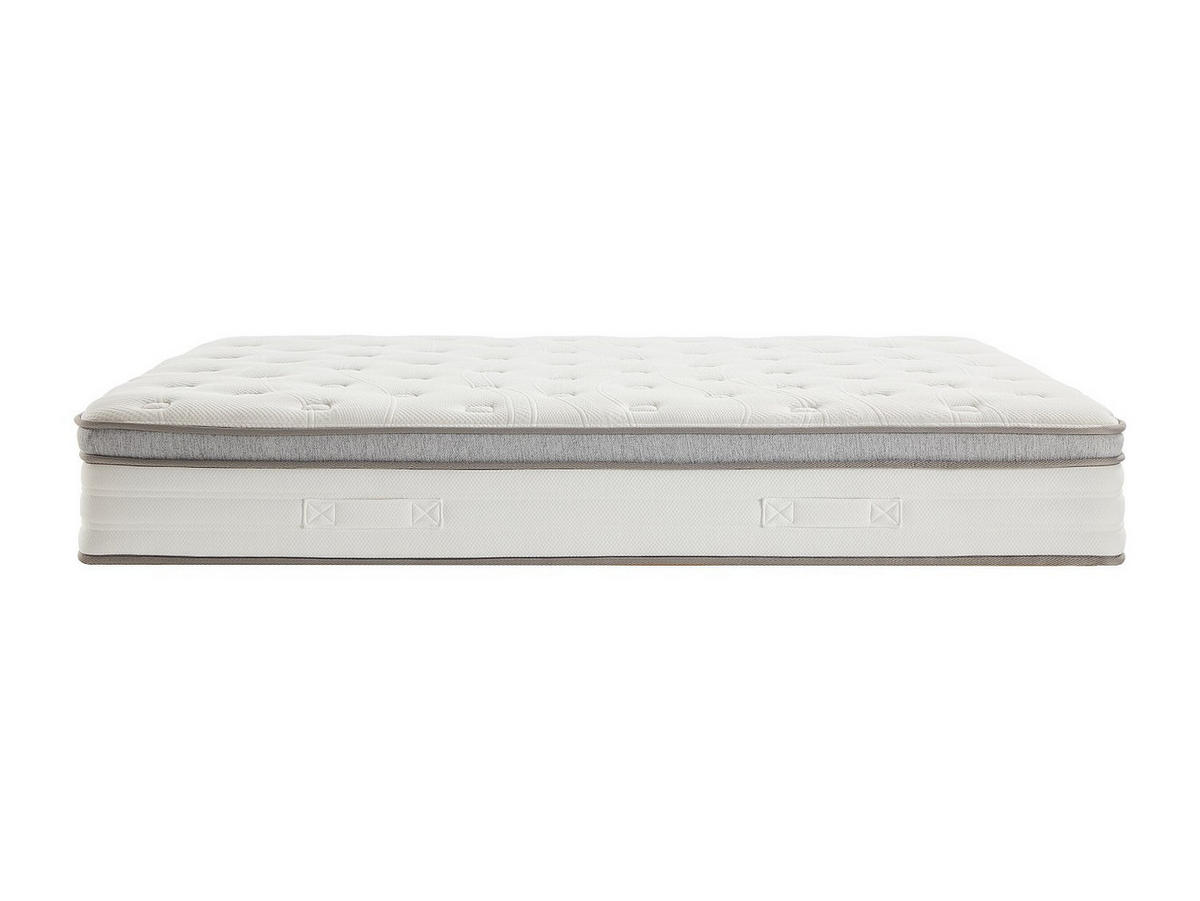 STANDARDMATRATZE - 2 Personen - Stoff - Weiß - - Weiß, Textil (180/200cm) - Vente-Unique