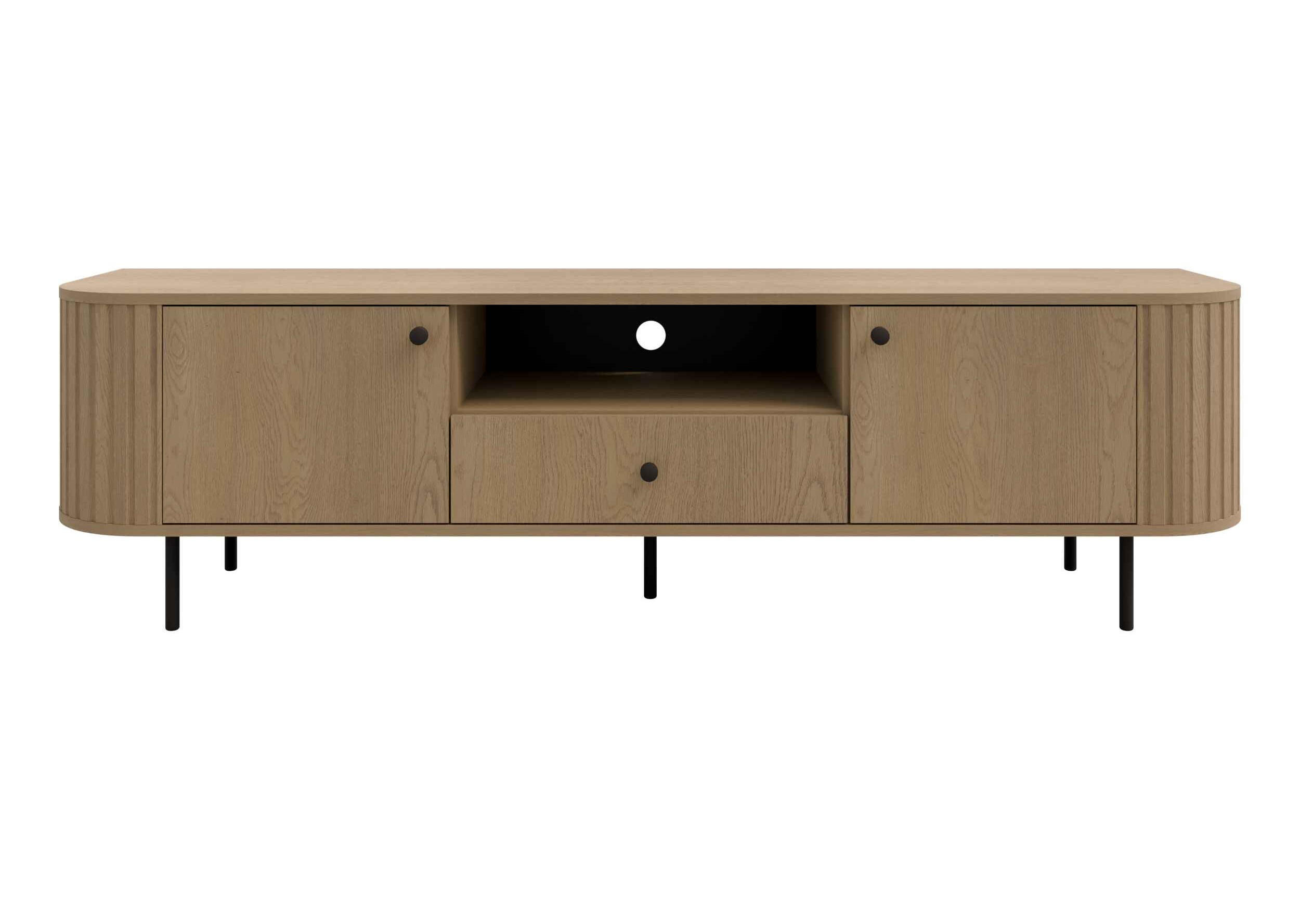 LOWBOARD BOLLA 180,6/50/42,3 cm, Eichefarben - Eichefarben, Holzwerkstoff (180.6/50/42.3cm) - MASSENO