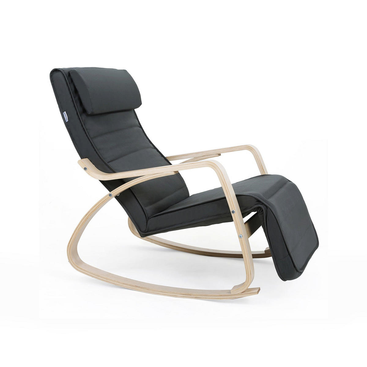 SCHAUKELSTUHL RELAXSTUHL - Grau, Holzwerkstoff (115/91/67cm) - Hansiro