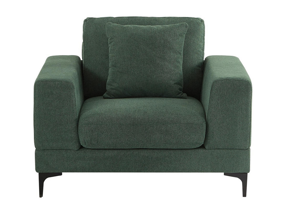 SESSEL - Strukturstoff - Grün - JAMOLO - Grün, Textil (107/82/89cm) - Vente-Unique