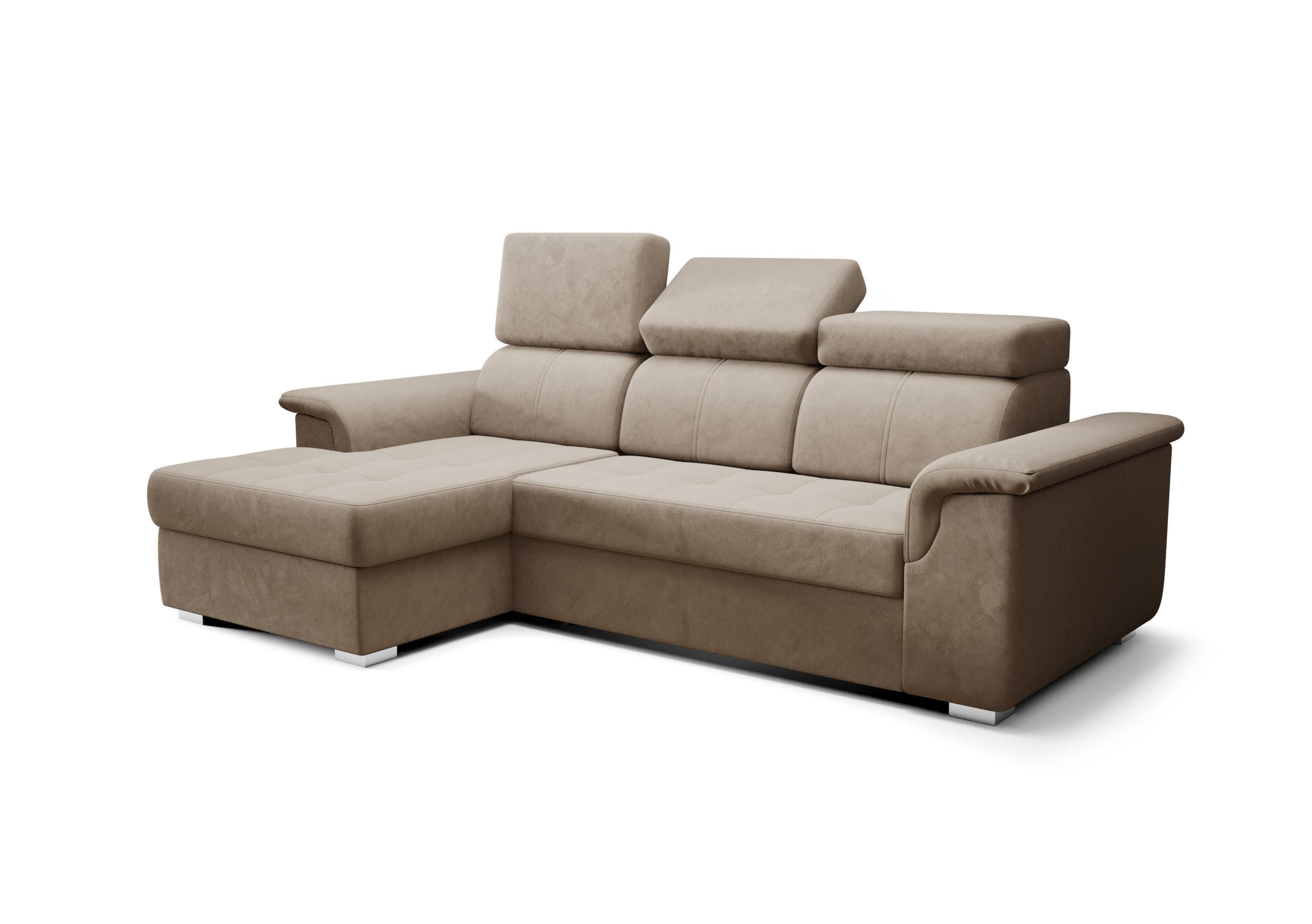 O-Sofa Ecksofa Beige 247x165 cm