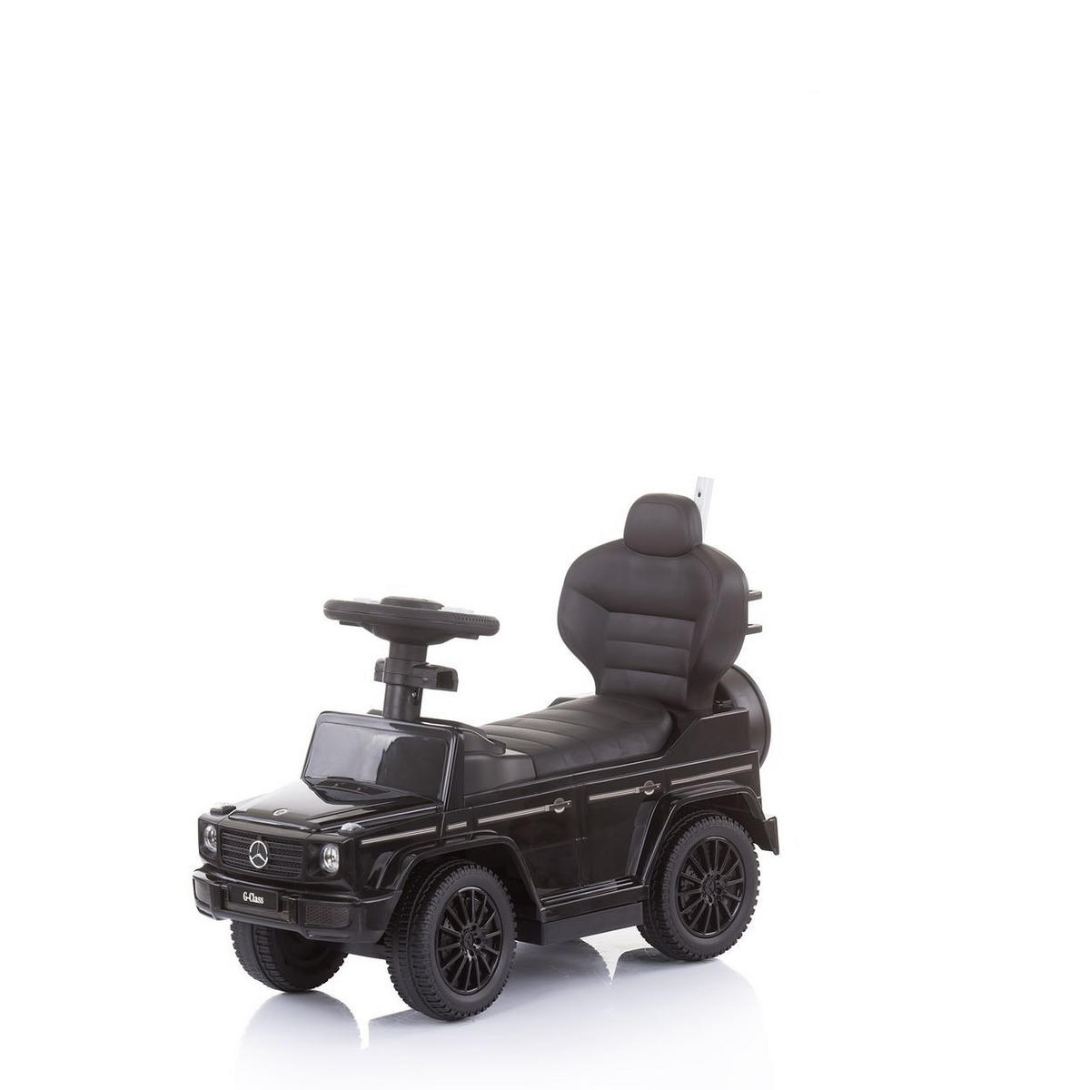 RUTSCHER Mercedes Benz G350d 2 in 1 schwarz 2 in 1 Schubstange Dach Musik, Trittstufe - Schwarz, Kunststoff (85/40/95cm) - Chipolino