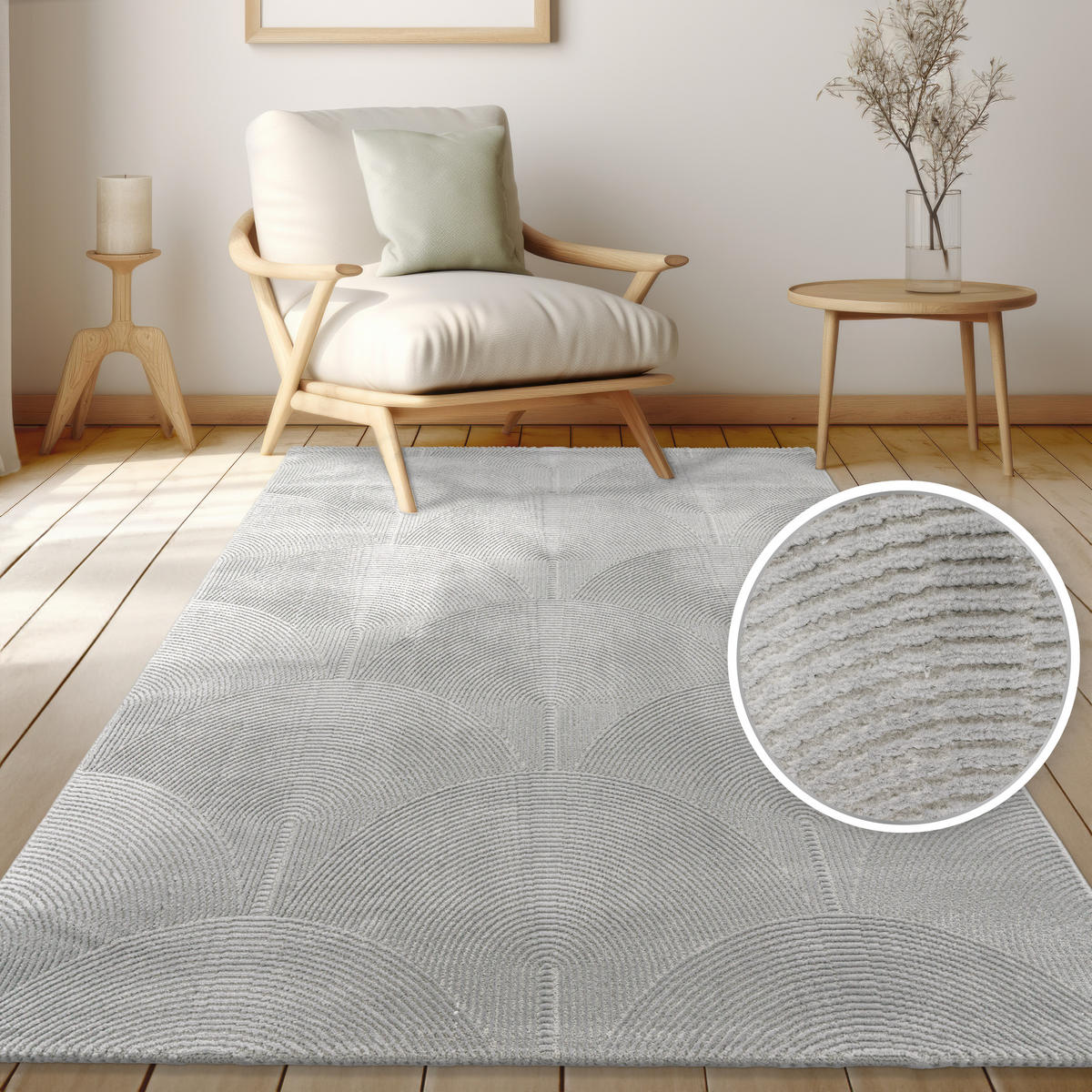 KURZFLORTEPPICH 80/250 cm Tinos 571 - Anthrazit, Textil (80/250cm) - Paco Home
