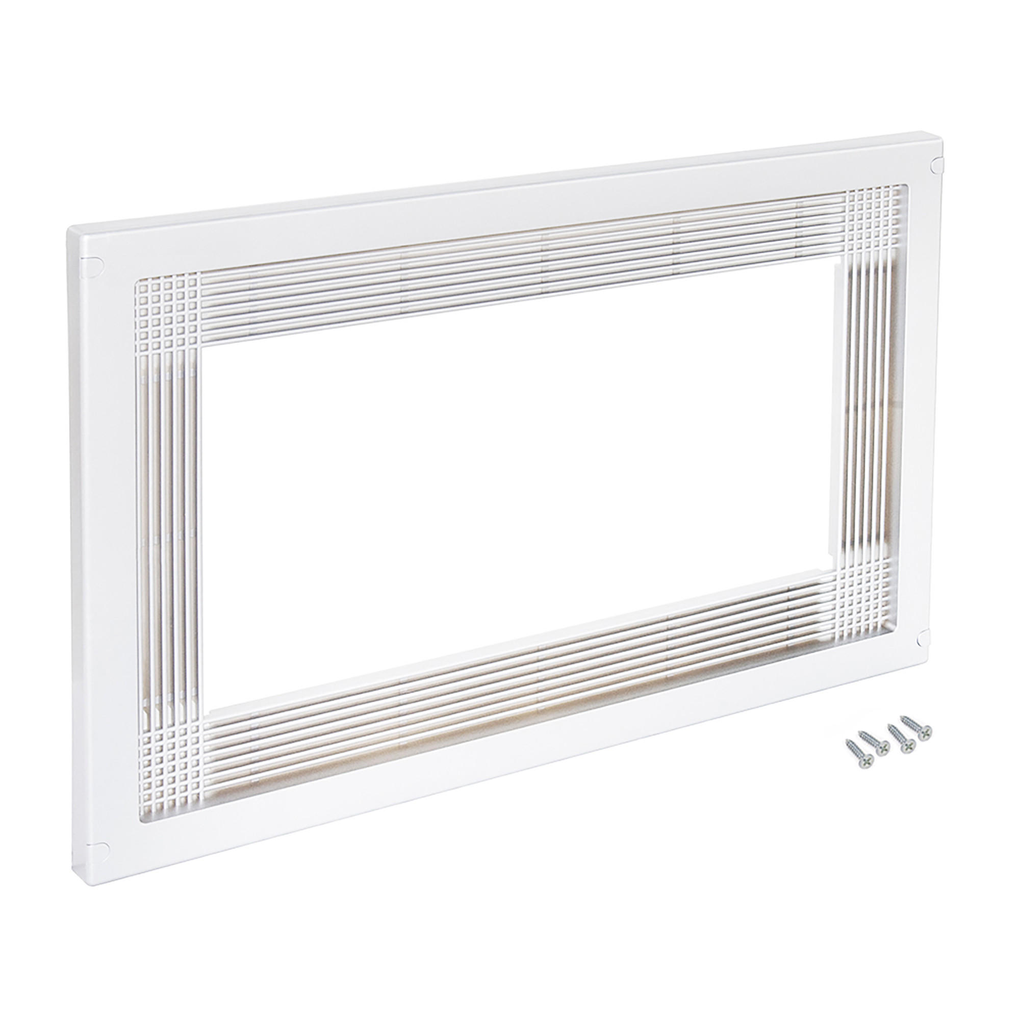 MIKROWELLENRAHMEN für den Einbau in Küchenzeilen, Modul 600mm, 600x400mm, Kunststoff, weiß - Weiß, Kunststoff (60/40/3cm) - EMUCA