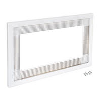MIKROWELLENRAHMEN für den Einbau in Küchenzeilen, Modul 600mm, 600x400mm, Kunststoff, weiß - Weiß, Kunststoff (60/40/3cm) - EMUCA