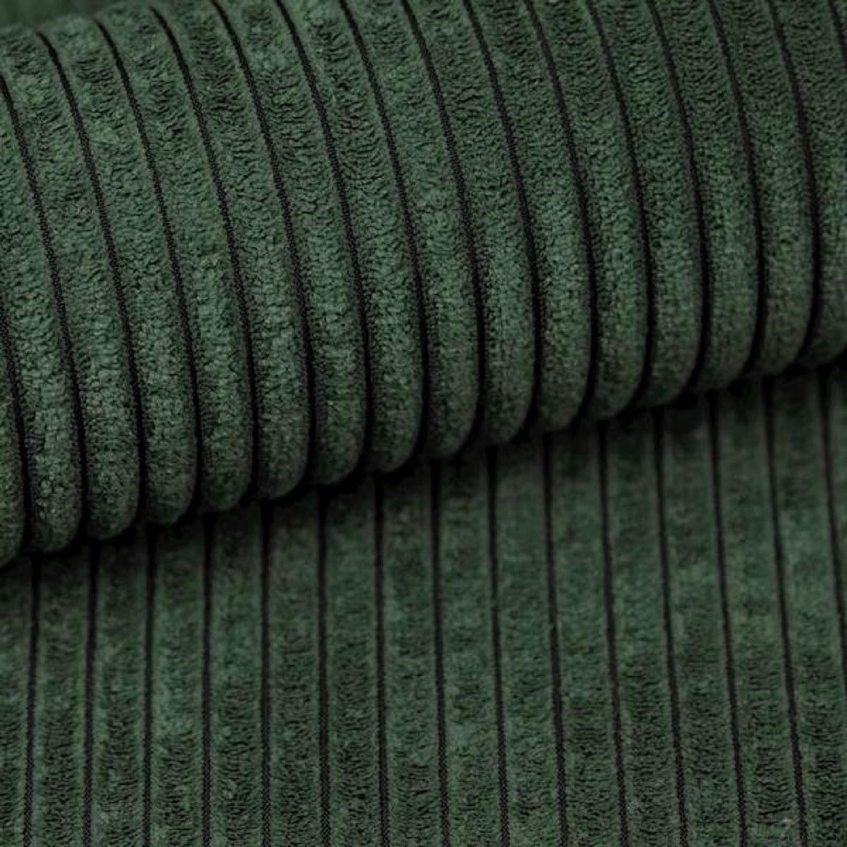 SOFA Grün AGA Ausziehbar Sztruks - Grün, Textil (256/94/97cm) - Sepro Meble
