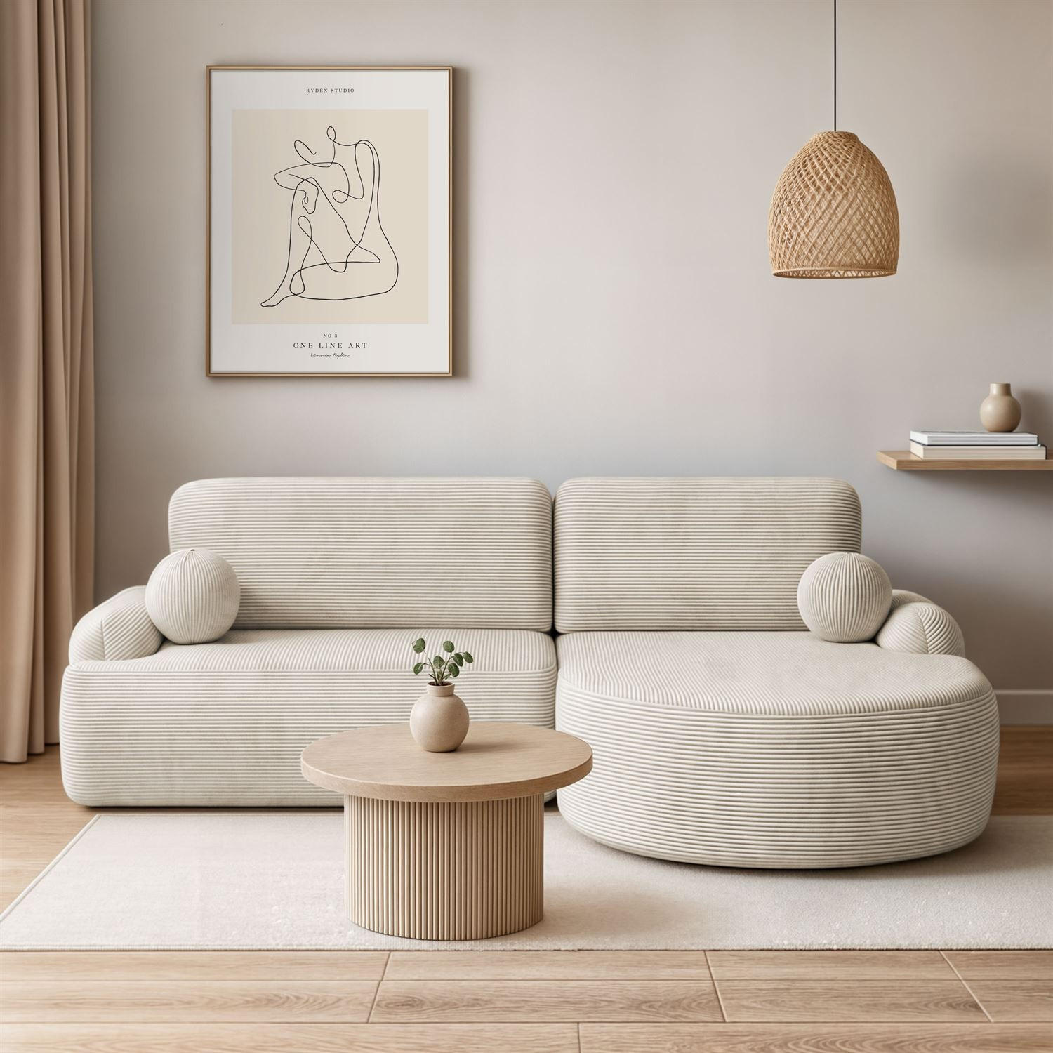 ECKSOFA CLEO II mit Schlaffunktion Version Rechte Poso 105 - Creme, Kunststoff (264/172cm) - Lookway