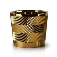 BLUMENTOPF Neva Gold 16.5/16.5/14.5 cm Keramik - Goldfarben, Keramik (14.5cm) - Mondex