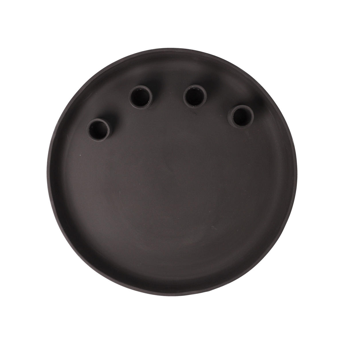 KERZENHALTER Slate Smoke, Porzellan, grau, 4 cm - Grau, Keramik (30/4/30cm) - Goebel