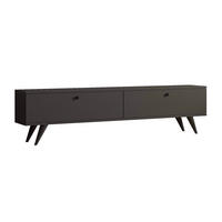 TV-ELEMENT 160 cm, Grau - Grau, Holz (25/40/160cm) - Oviala